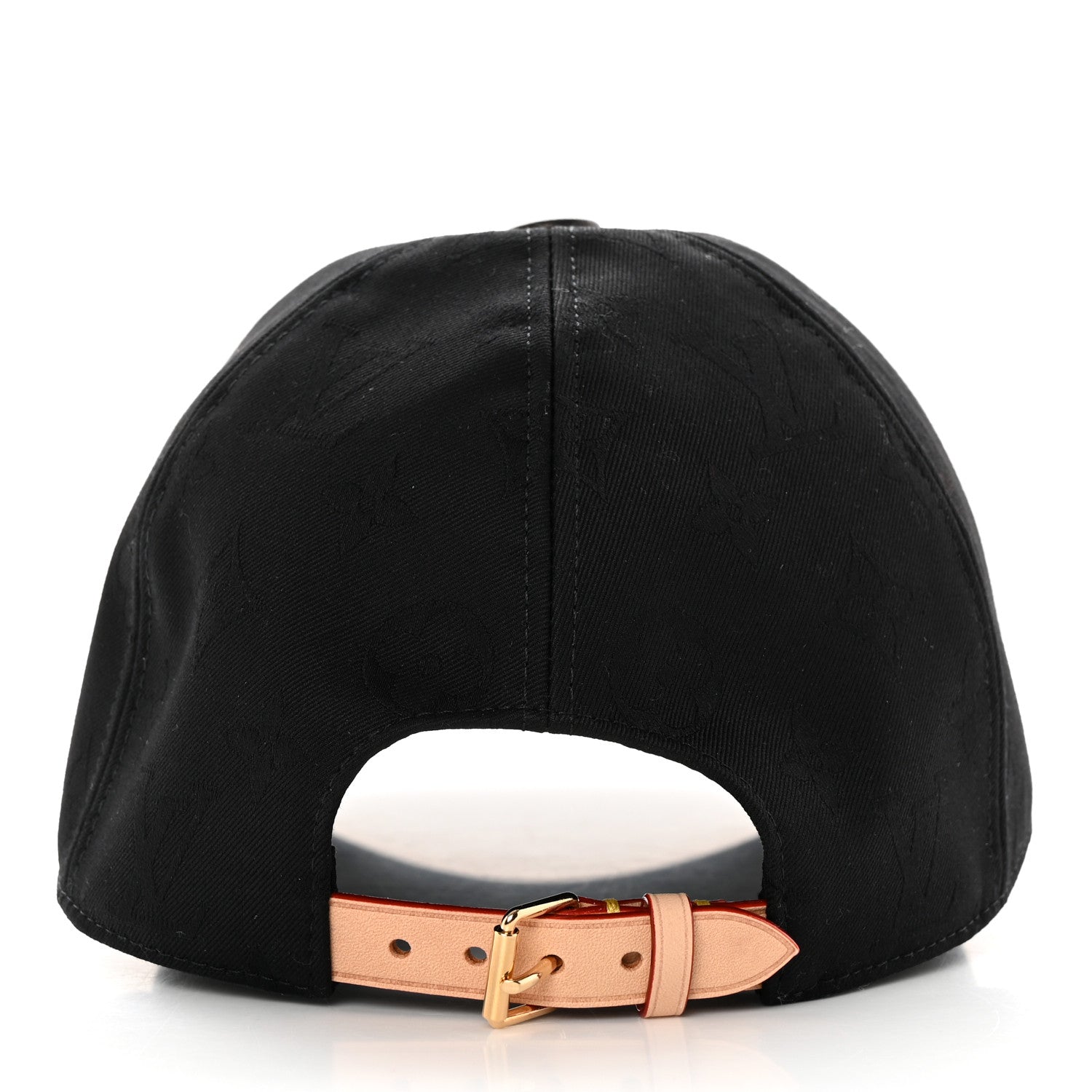 Louis Vuitton Calfskin Cotton Jacquard Monogram LV First Cap M Black 6 of 10