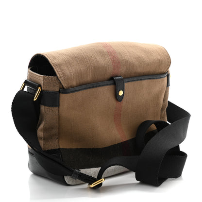 Burberry Canvas Mega Check Small Baildon Messenger Bag Black 3 of 11