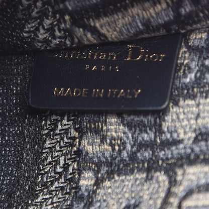 Christian Dior Oblique Mini Book Tote Blue Multicolor 7 of 11