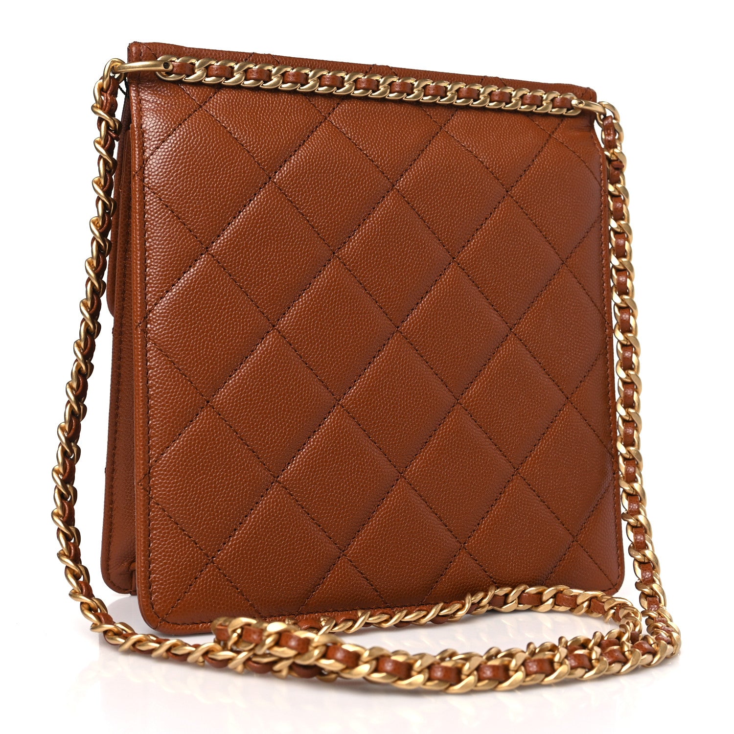 Chanel Caviar Quilted Multi Chain Backpack Light Brown 3 of 10
