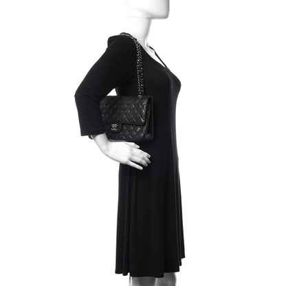 Chanel Caviar Quilted Medium Double Flap Black 2 of 14