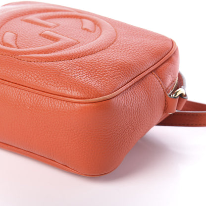 Gucci Pebbled Calfskin Small Soho Disco Bag Sun Orange 9 of 9