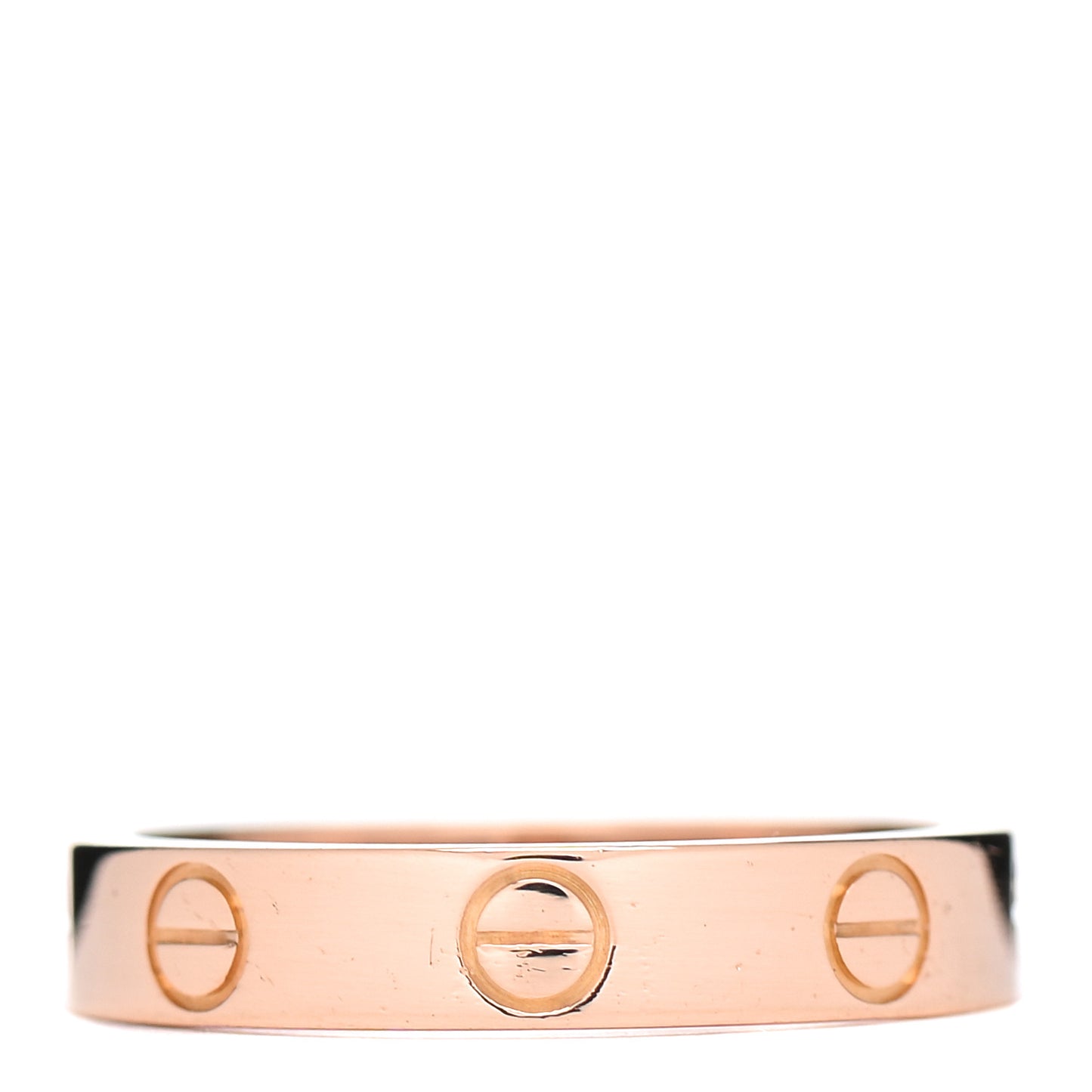 18K Pink Gold 3.5mm LOVE Wedding Band Ring 51 5.75