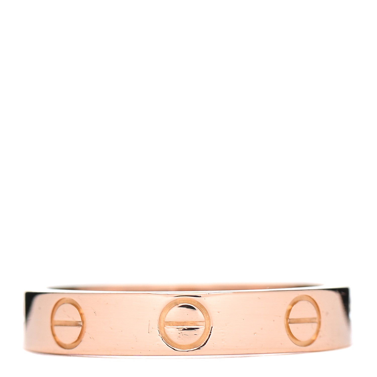 Cartier 18K Pink Gold 3.5mm LOVE Wedding Band Ring 51 5.75 1 of 4