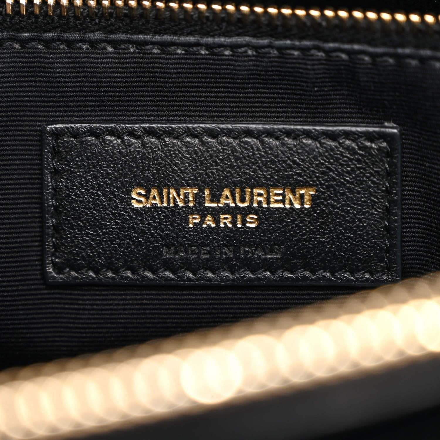 Saint Laurent Calfskin Y Quilted Monogram Medium Loulou Chain Satchel Black 7 of 12