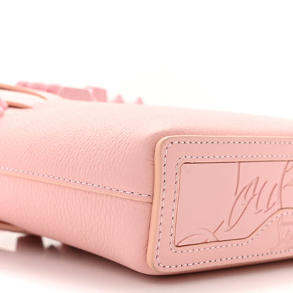 Christian Louboutin Calfskin Empire Spike Studded Mini North South Cabata Tote Rosy 9 of 10
