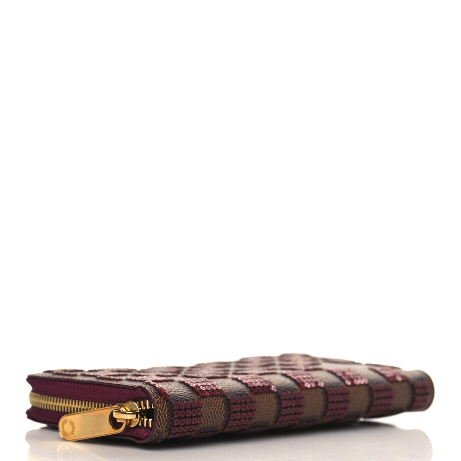 Louis Vuitton Damier Paillettes Zippy Wallet Red 4 of 6