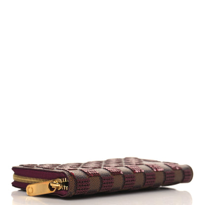 Louis Vuitton Damier Paillettes Zippy Wallet Red 4 of 6