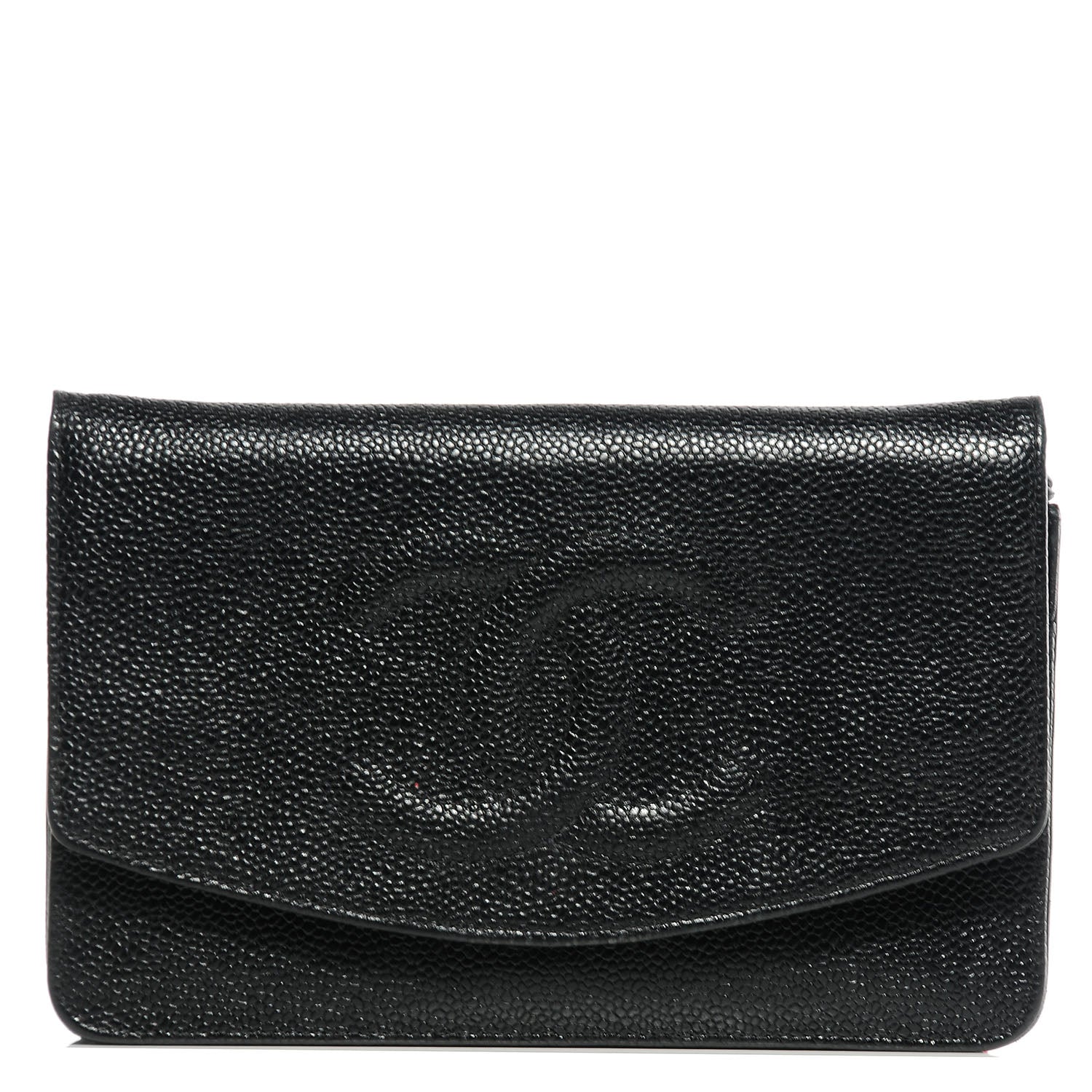 Chanel Caviar Timeless CC Wallet on Chain WOC Black 1 of 8