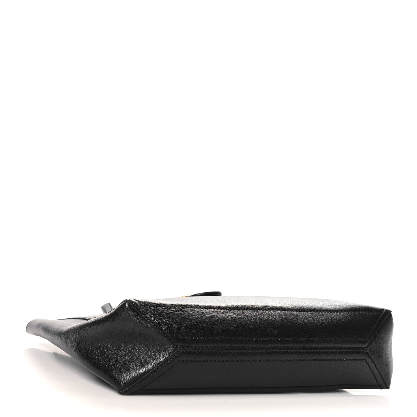 New Sakai Calfskin Lux Small Dahlia Tote Black