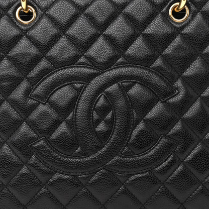 Chanel Caviar Quilted Grand Shopping Tote GST Black 8 of 12