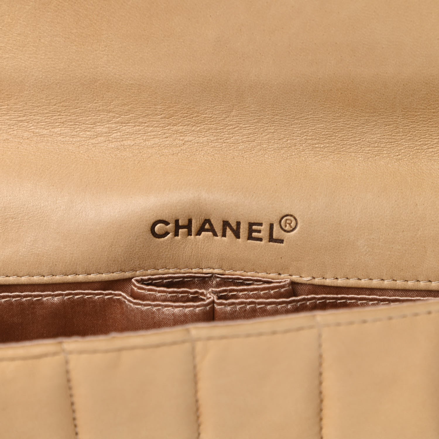 Chanel Lambskin East West Chocolate Bar Flap Beige 6 of 16