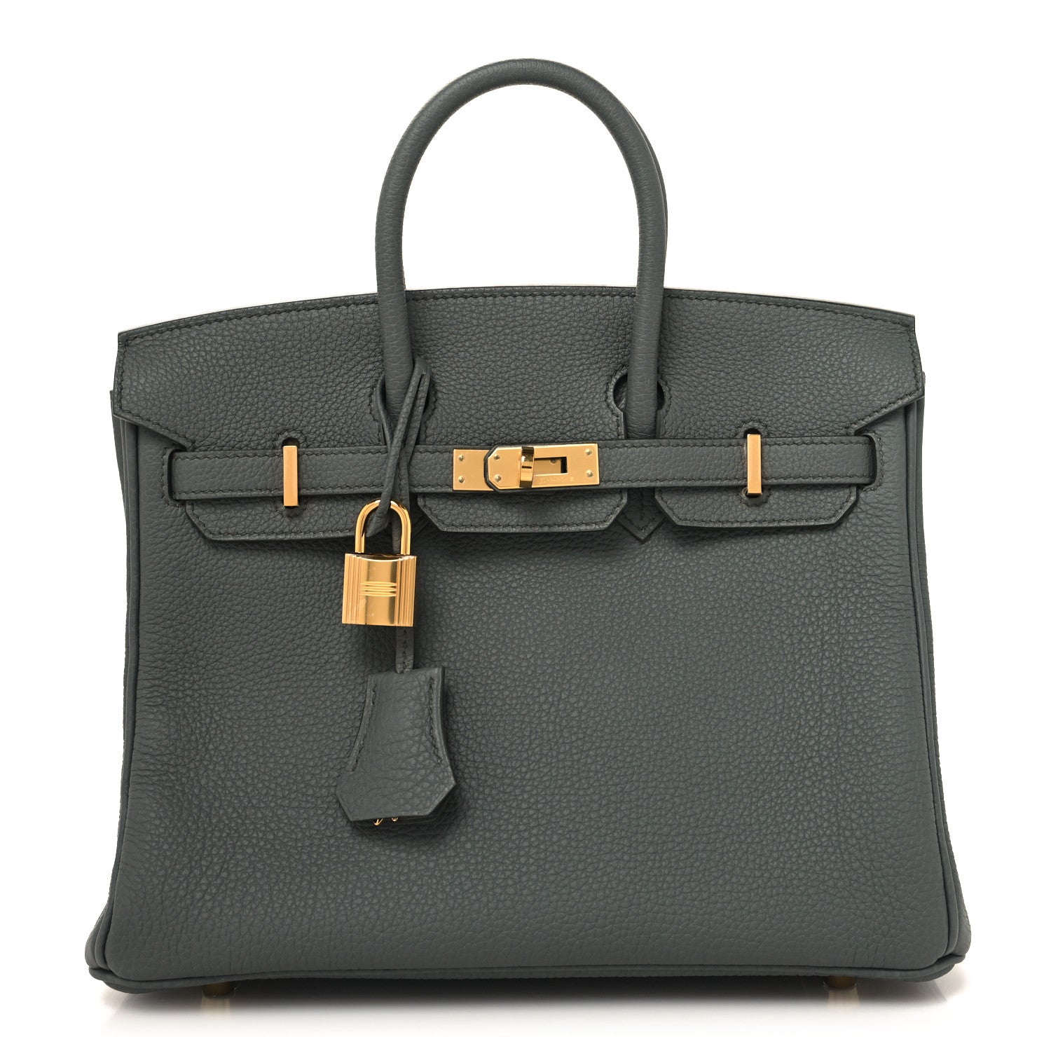 Hermes Togo Birkin 25 Vert Amande 1 of 13