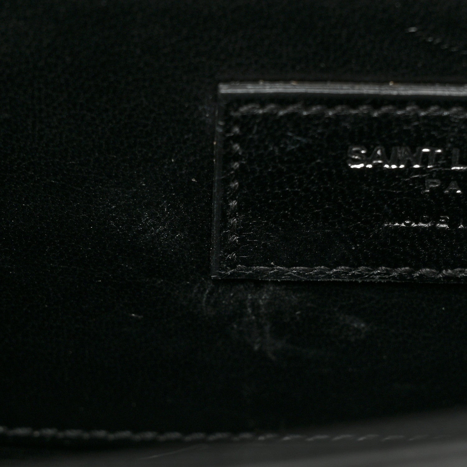 Saint Laurent Grain De Poudre Classic Monogram Kate Clutch Black 8 of 8