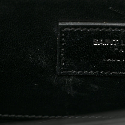 Saint Laurent Grain De Poudre Classic Monogram Kate Clutch Black 8 of 8