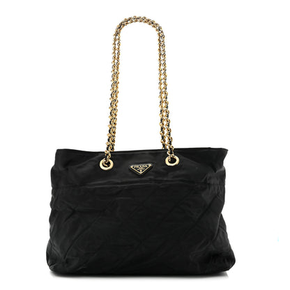 Prada Nylon Tessuto Impuntu Quilted Tote Black 1 of 13