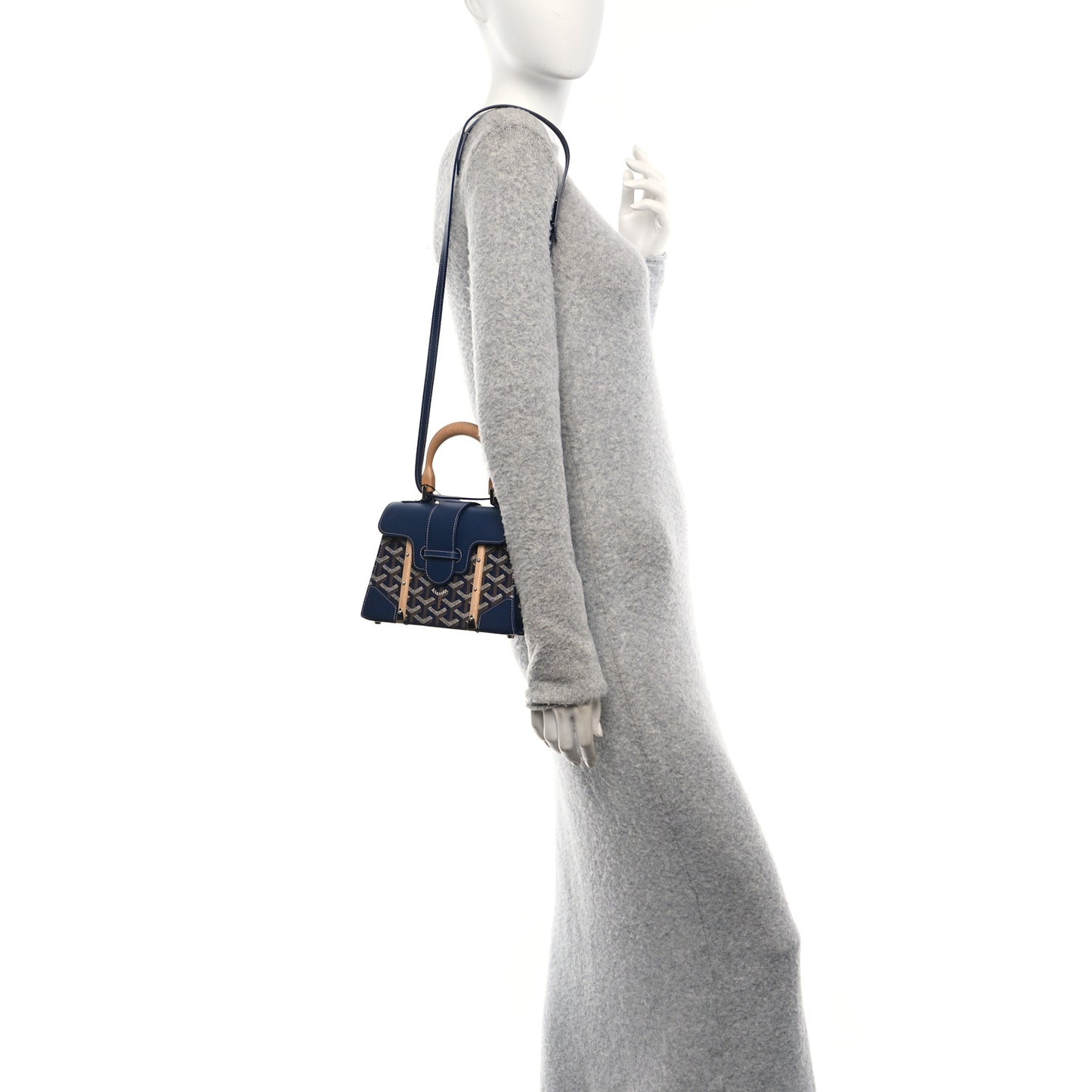 Goyardine Structure Mini Saigon Navy