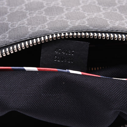 Gucci GG Supreme Monogram Night Courrier Flat Messenger Bag Black Multicolor 9 of 14