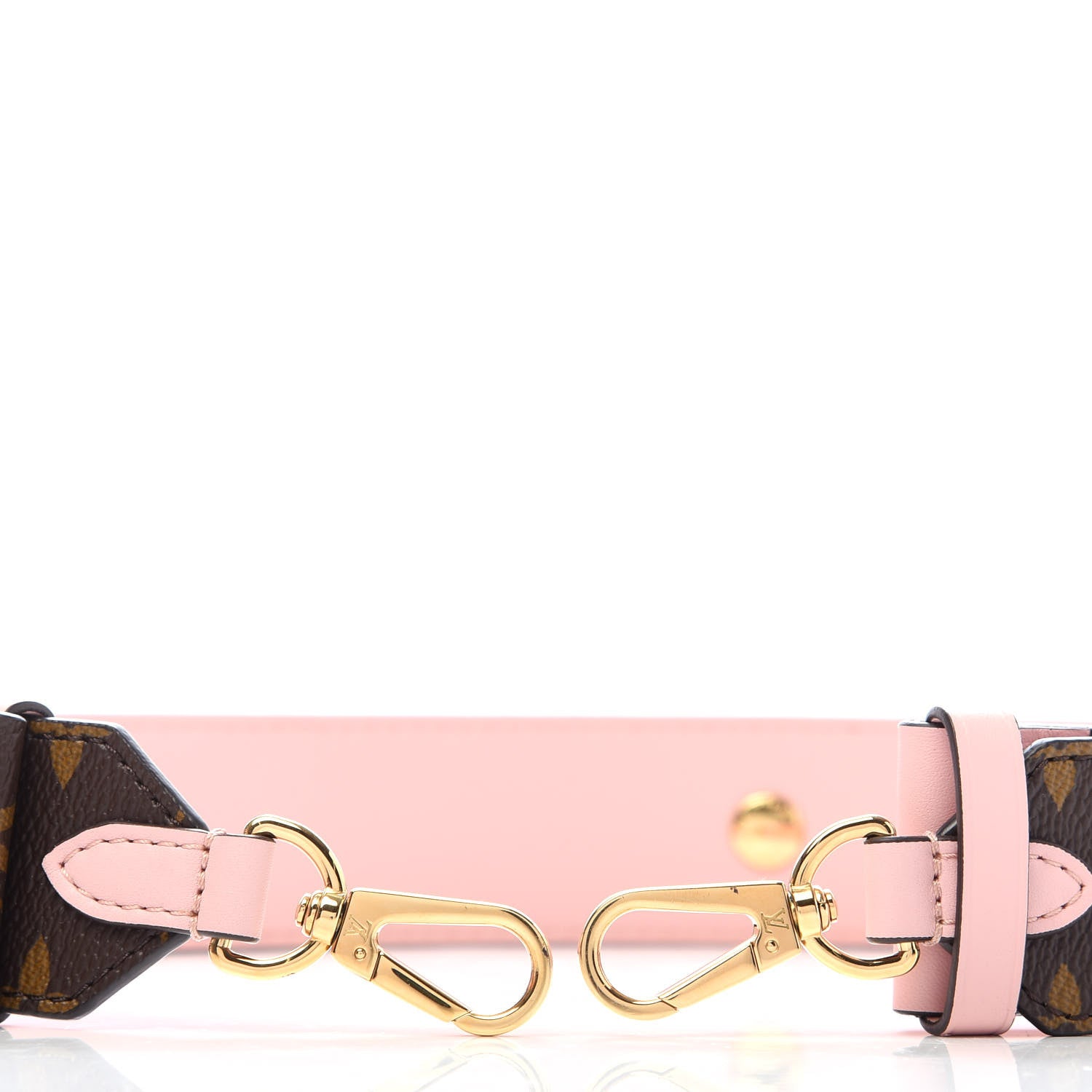 Louis Vuitton Monogram Adjustable Bandouliere Shoulder Strap Rose Ballerine 3 of 5