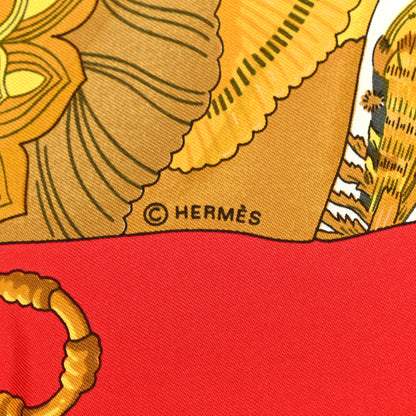Hermes Silk Soleil De Soie Scarf 90 4 of 5