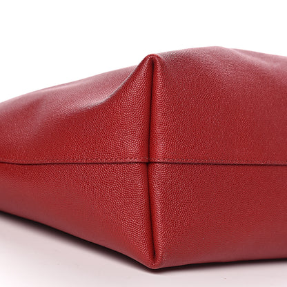 Tom Ford Grained Calfskin Small T Tote Red 8 of 14