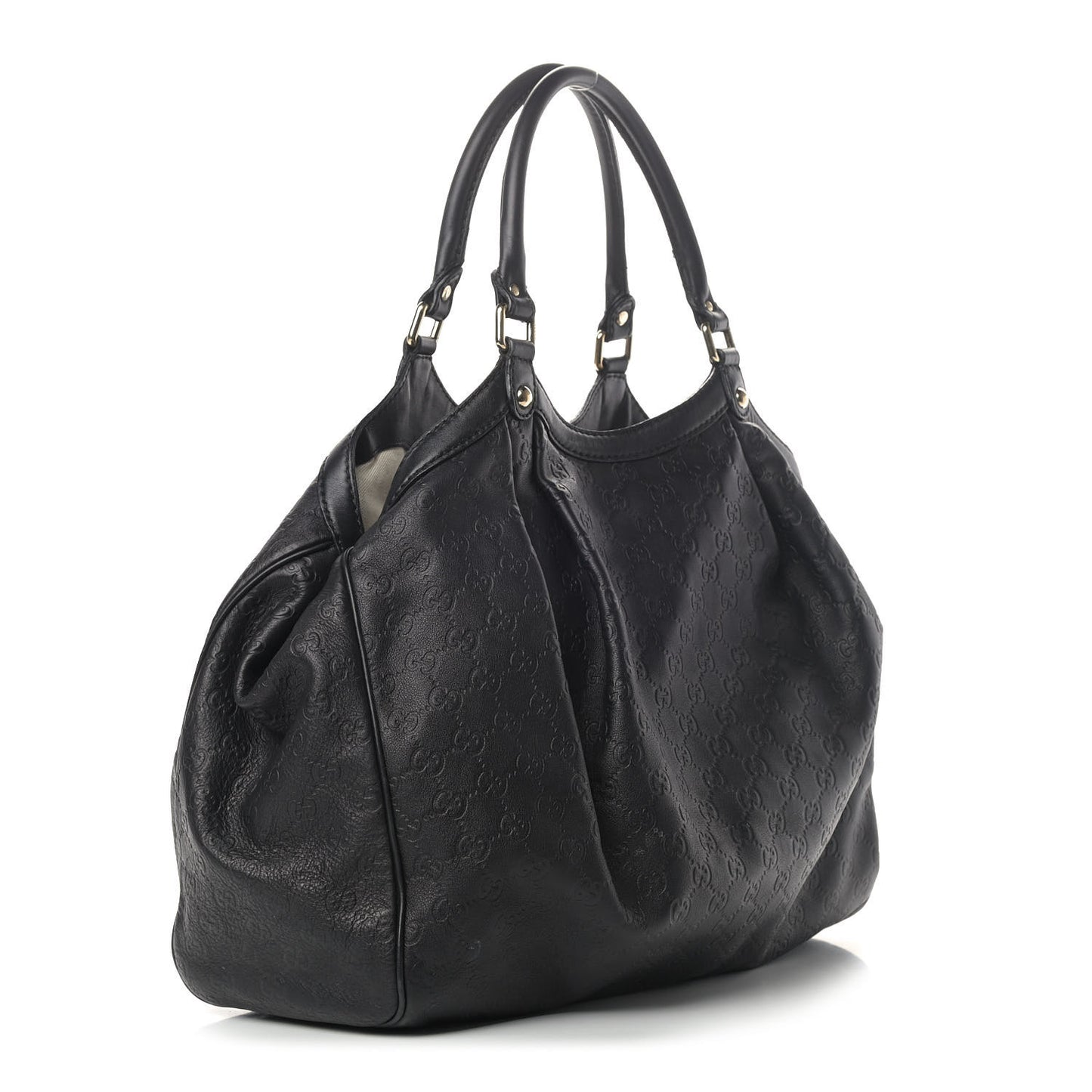 Guccissima Large Sukey Tote Black