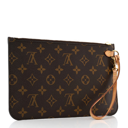 Louis Vuitton Monogram Neverfull MM GM Pochette 3 of 9