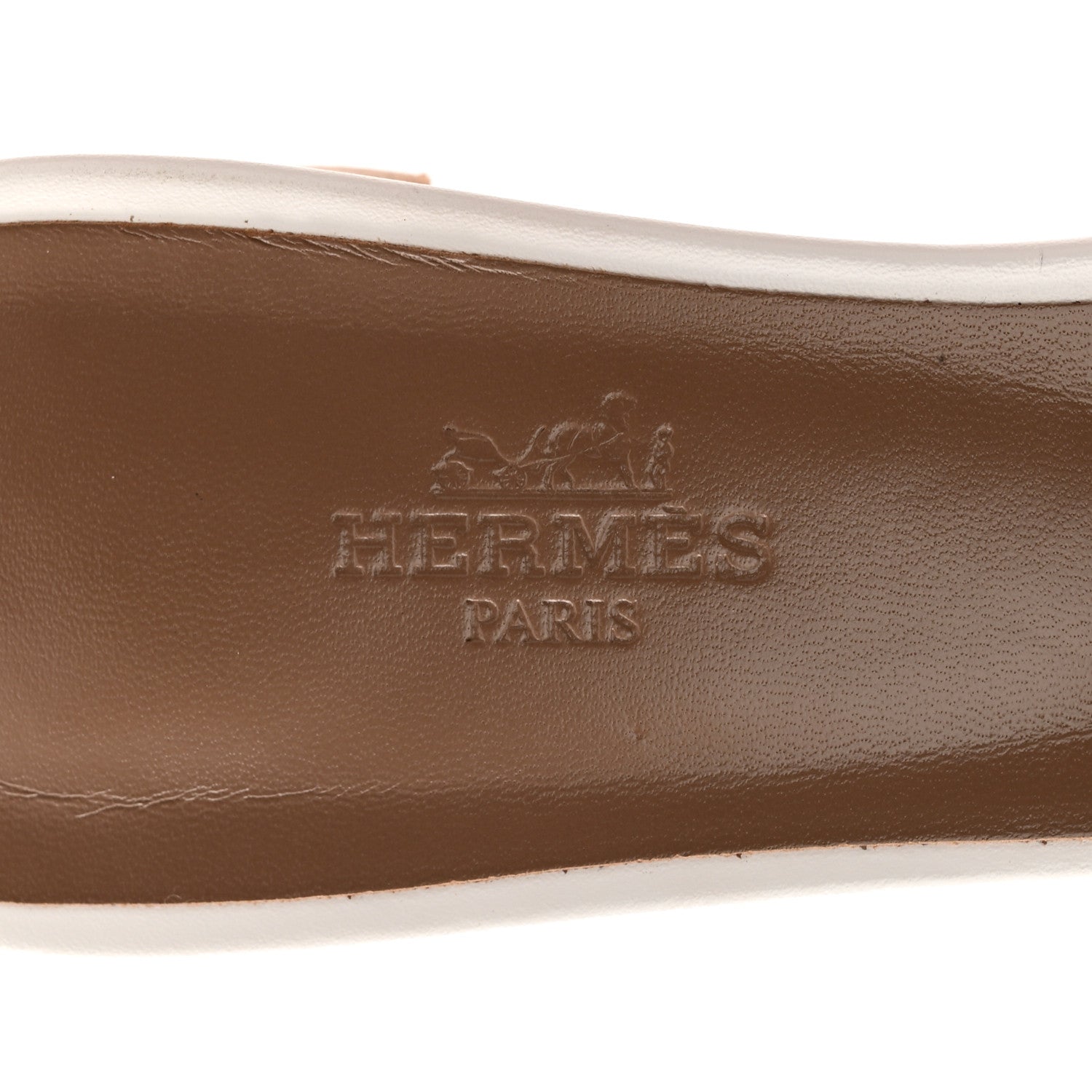 Hermes Calfskin Oasis Sandals 39 White 8 of 9