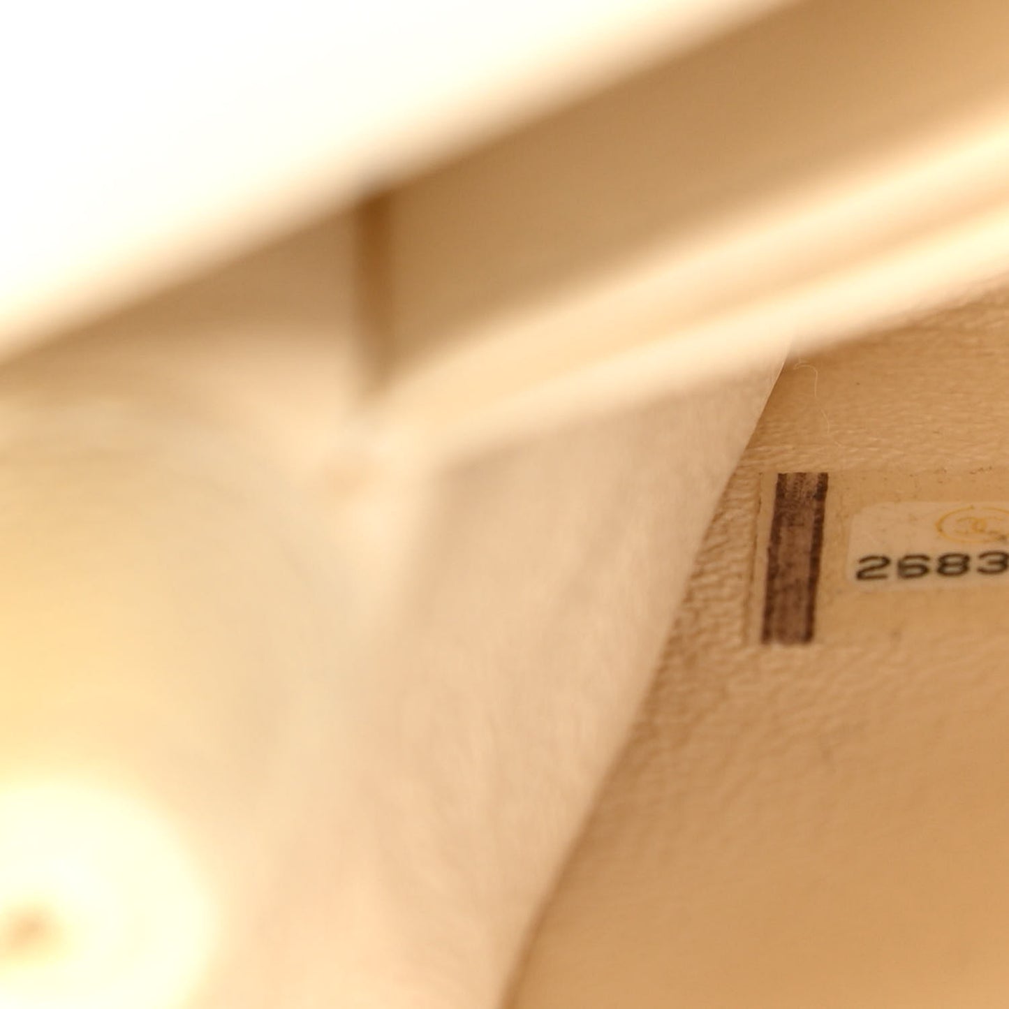 Caviar Elaphe Quilted Mini Coco Handle Flap Ivory