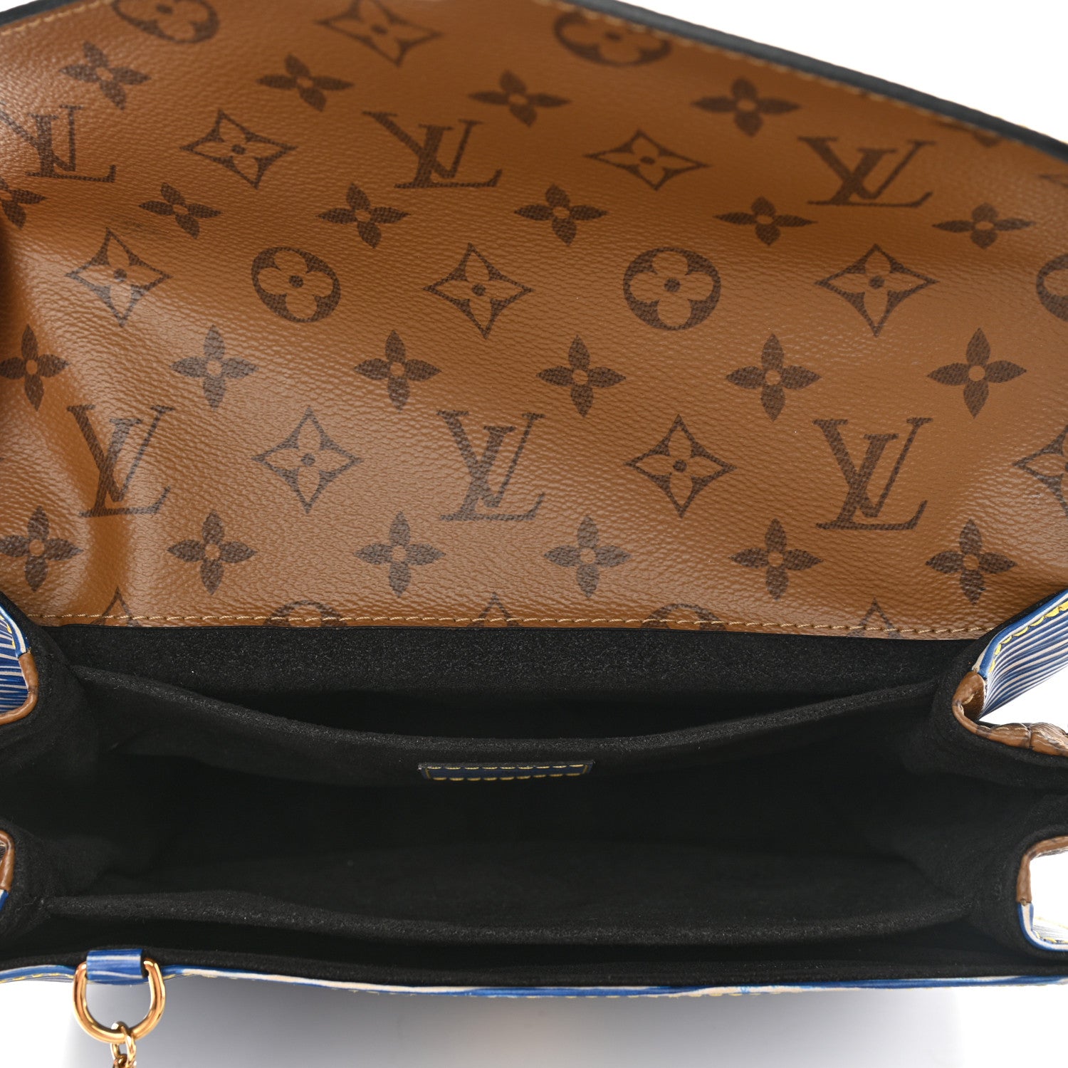Louis Vuitton Epi Reverse Monogram Pochette Metis Denim Light 4 of 8