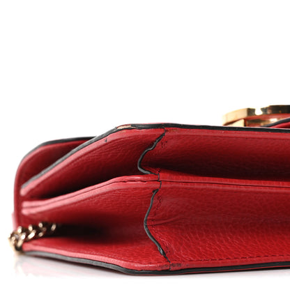 Gucci Dollar Calfskin Small Interlocking G Shoulder Bag Red 17 of 19