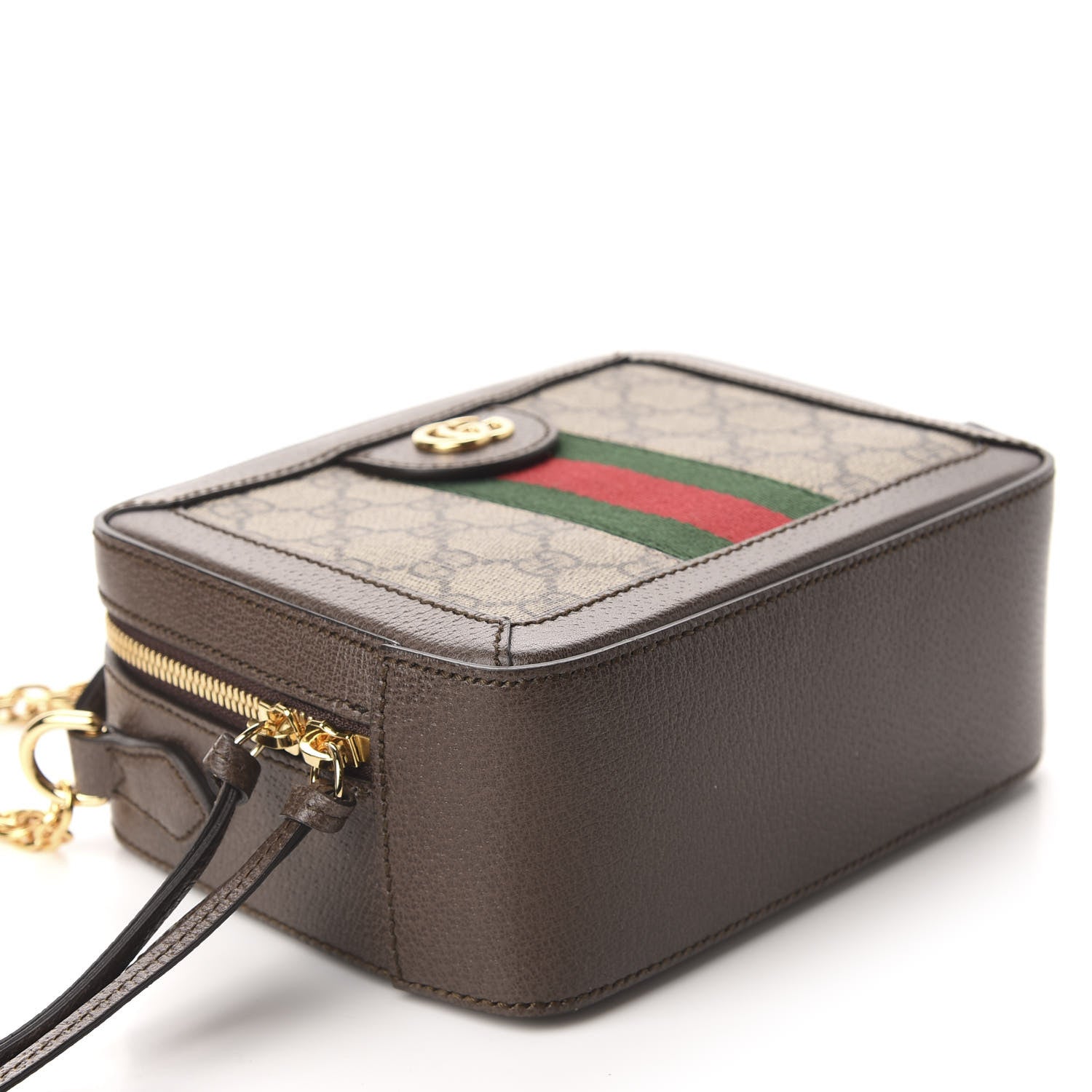 Gucci GG Supreme Monogram Mini Ophidia Top Handle Shoulder Bag Brown 4 of 10