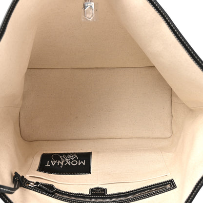 Moynat X KASING LUNG Calfskin Canvas M Labubu Tote GM Black 6 of 11