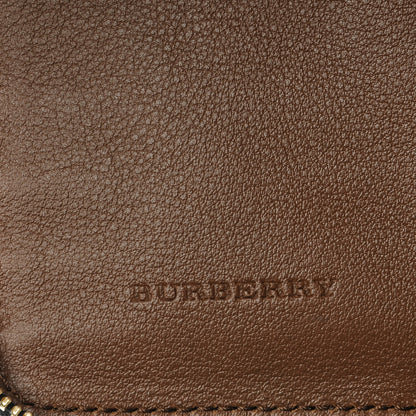 Burberry Calfskin Horseferry Check Medium Marston Zip Around Wallet Tan 6 of 8