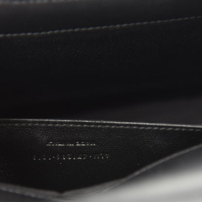 Saint Laurent Canvas Embroidered Stars Small Monogram Kate Satchel Blue Bianco 11 of 13