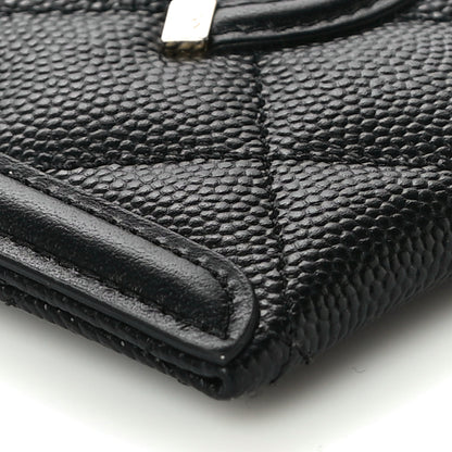 Chanel Caviar Quilted Filigree Card Holder Black 7 of 13