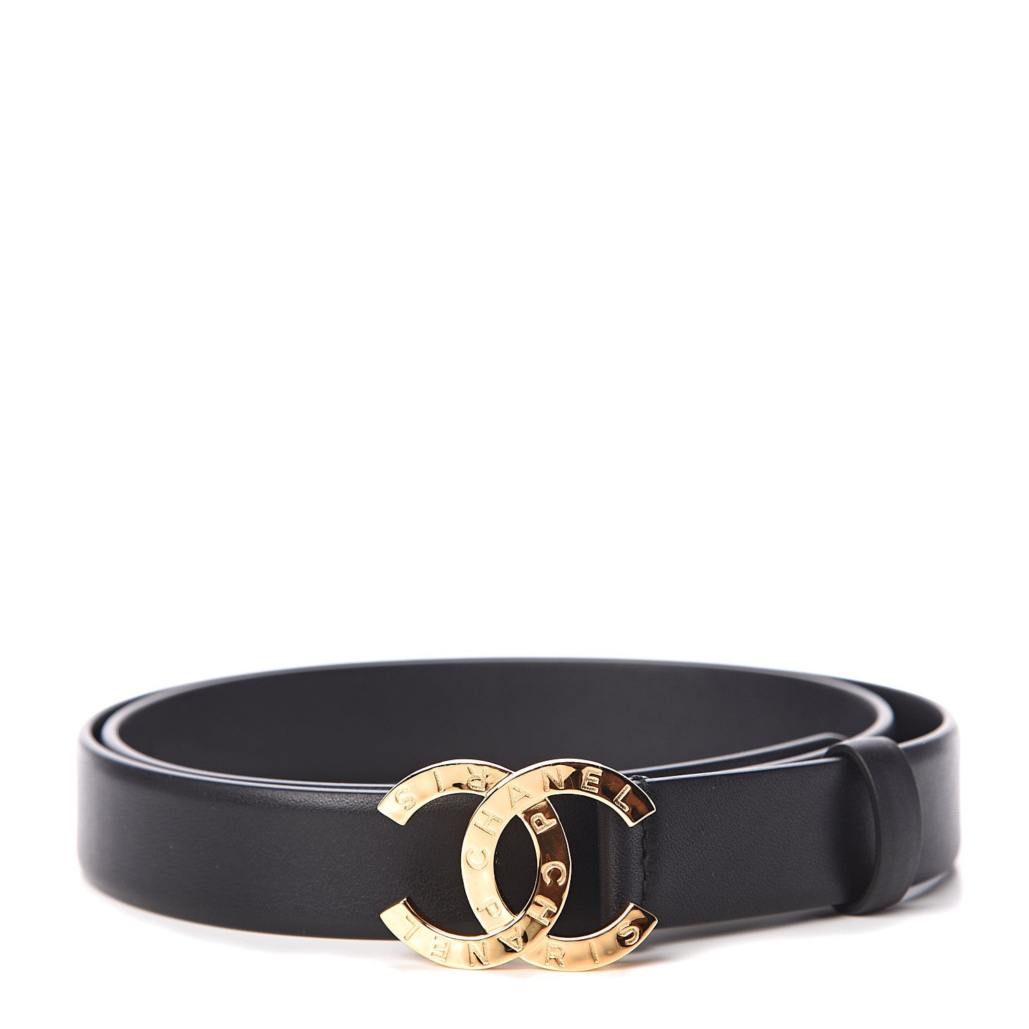 Chanel Calfskin Paris CC Belt 85 34 Black 1 of 4