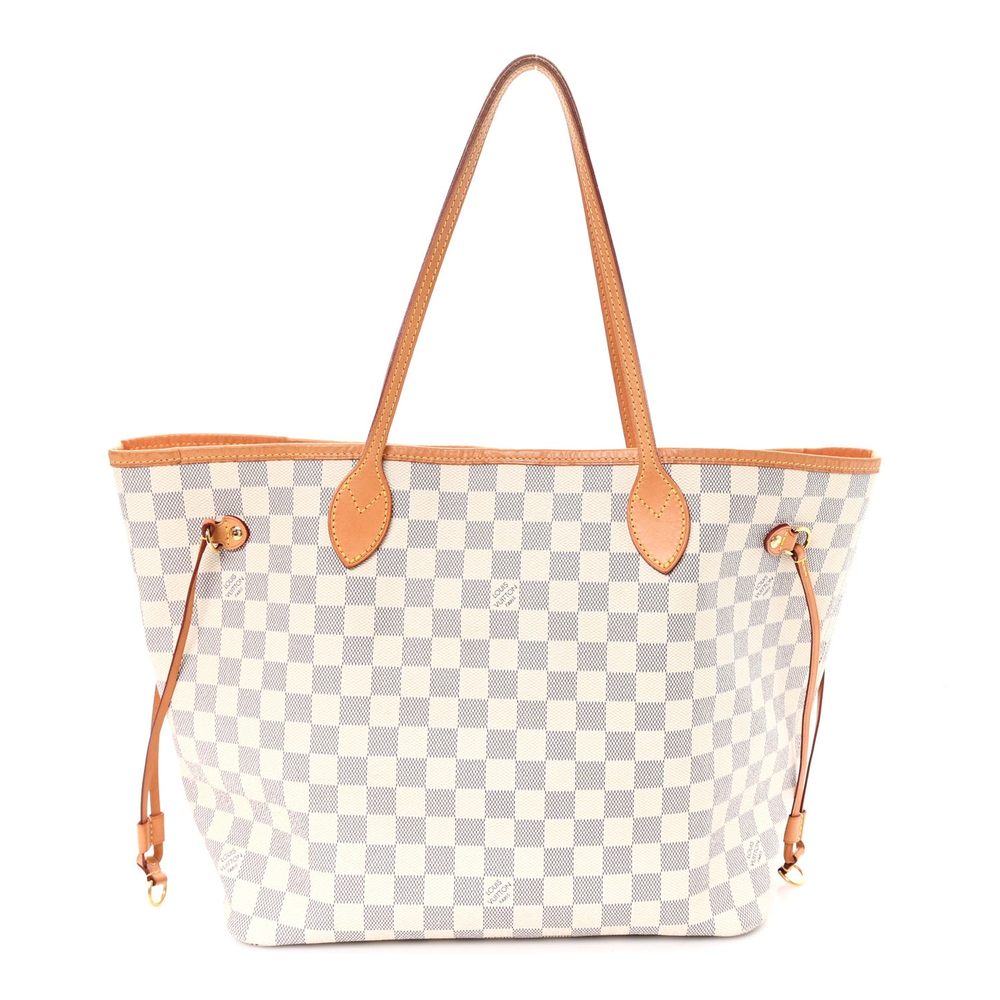 Damier Azur Neo Neverfull MM Rose Ballerine