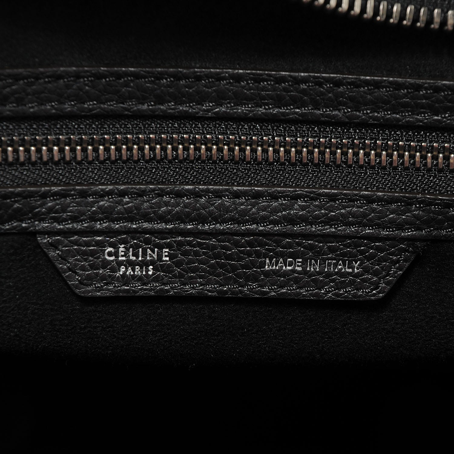Celine Drummed Mini Luggage Black 6 of 8