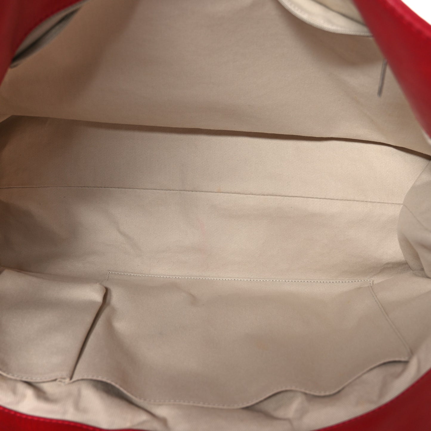 Calfskin Quilted Large In the Business Tote Red