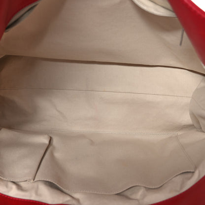 Chanel Calfskin Quilted Large In the Business Tote Red 5 of 10