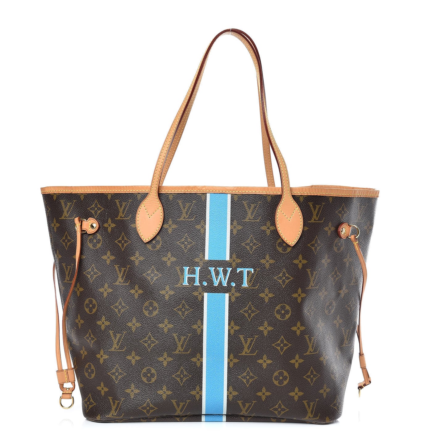 Monogram My LV Heritage Neverfull MM Blue Clair White