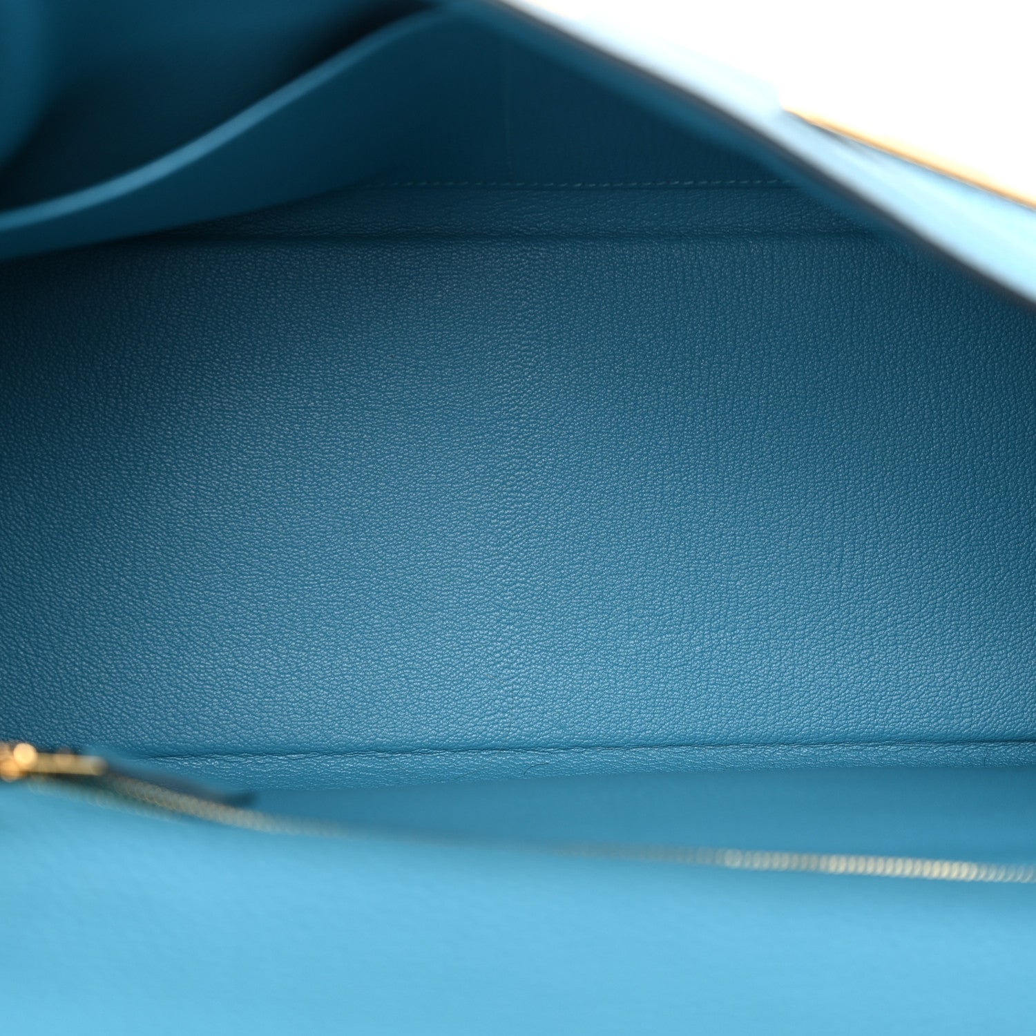 Hermes Togo Kelly Retourne 32 Turquoise 5 of 16