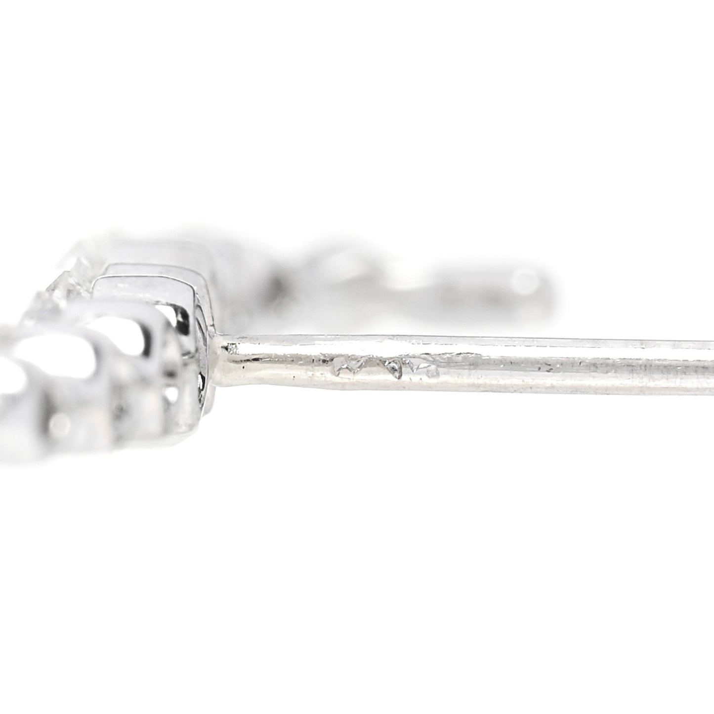 18K White Gold Diamond Medium Cascade Earrings