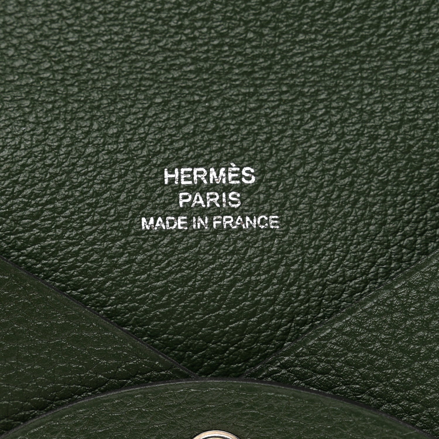Hermes Evercolor Calvi Card Case Vert Anglais 6 of 6