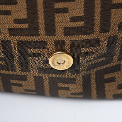 Fendi Zucca Vitello Artic Messenger Bag Tobacco Castagna 8 of 18