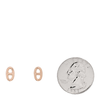 Hermes 18K Rose Gold TPM Farandole Stud Earrings 2 of 5