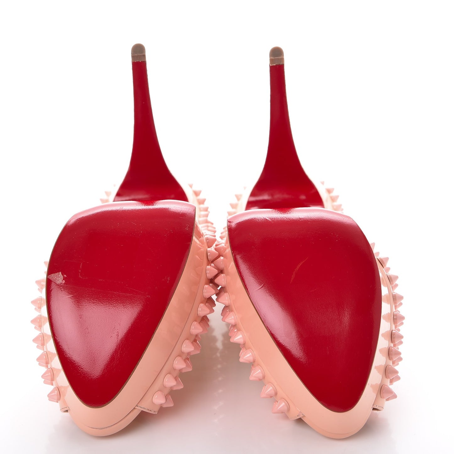 Patent Lady Peep Spikes 150 Pumps 39.5 Pink