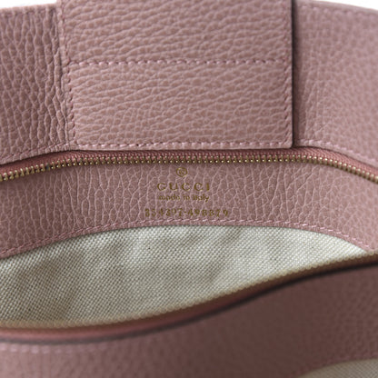Gucci Dollar Calfskin Medium Swing Tote Grey Field Soft Pink 8 of 10