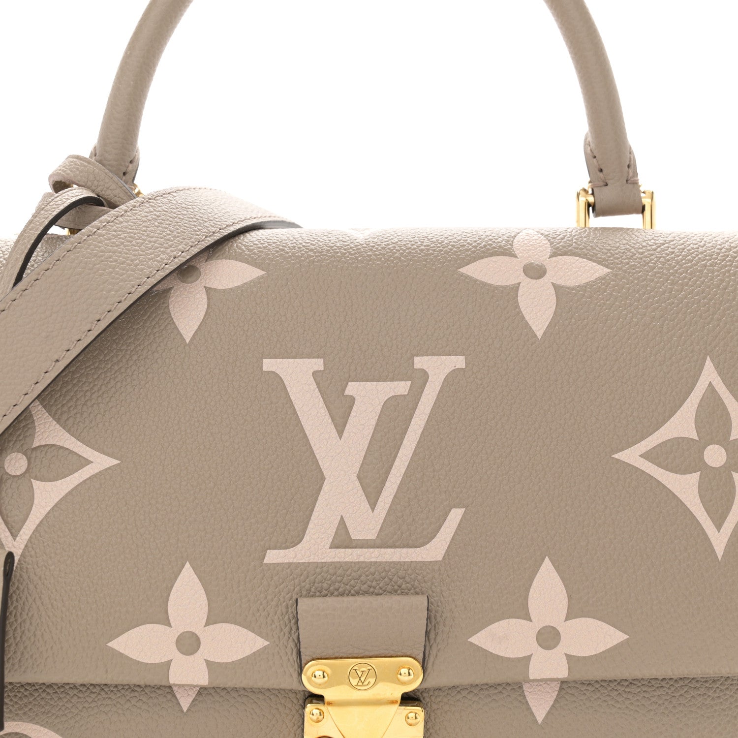 Louis Vuitton Empreinte Monogram Giant Madeleine MM Dove Grey Beige 7 of 9